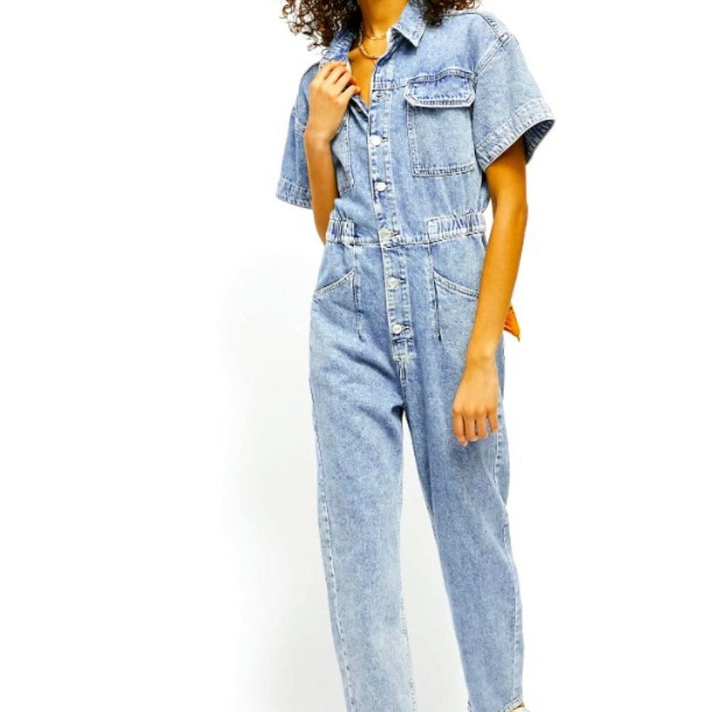 Free People Marci Jean Coverall Jumpsuit
